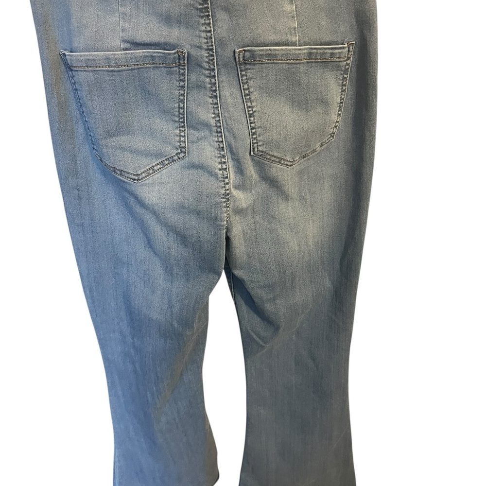 Altar'd State Blue Flare Jeans High Rise Frayed Hem Size 28 7 - Picture 11 of 11